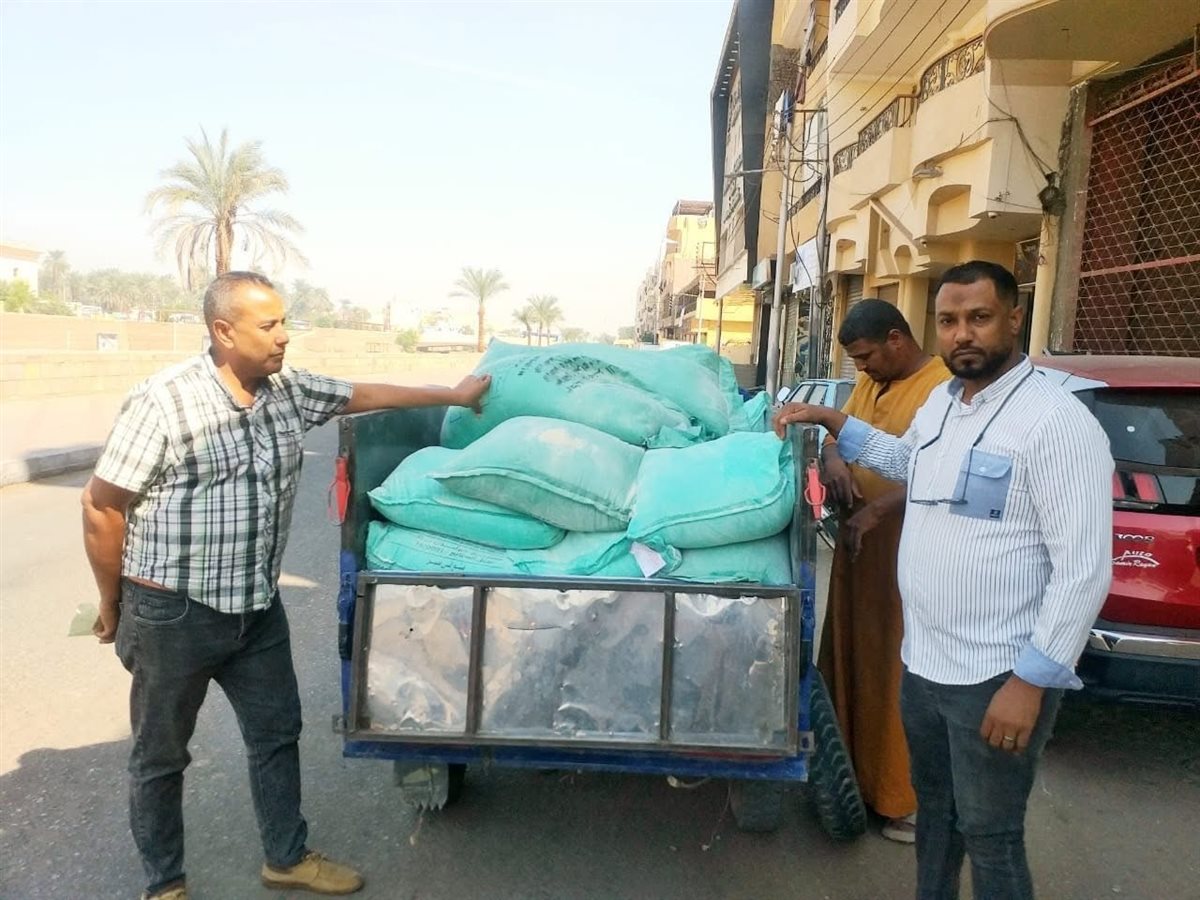 ضبط طن دقيق تمويني مدعم بالأقصر