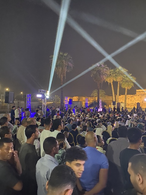 اجواء احتفالية مبهرة بساحة أبو الحجاج