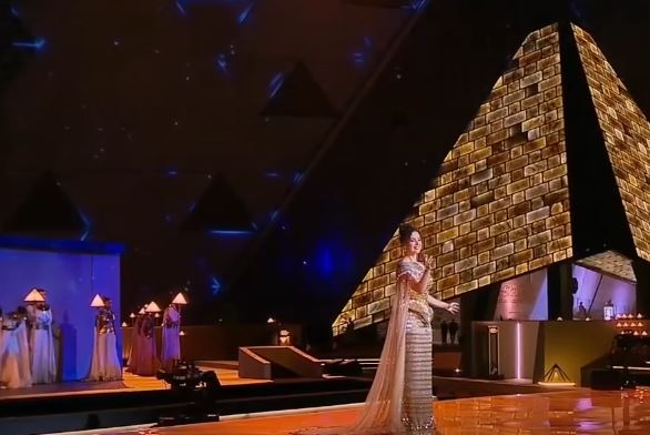 صور شيرين أحمد طارق في حفل افتتاح المصري الكبير