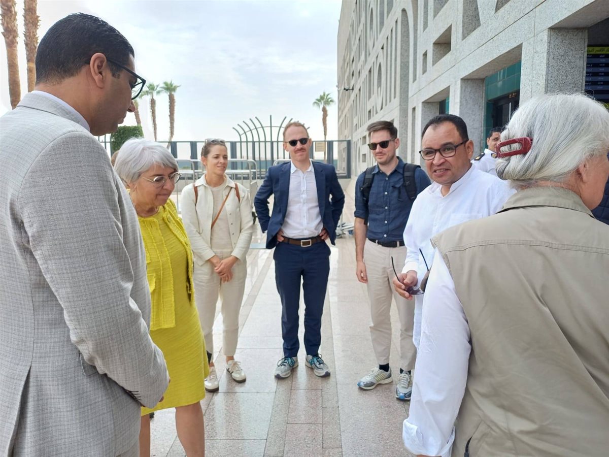 المستشارة الفيدرالية السويسرية تزور آثار الأقصر