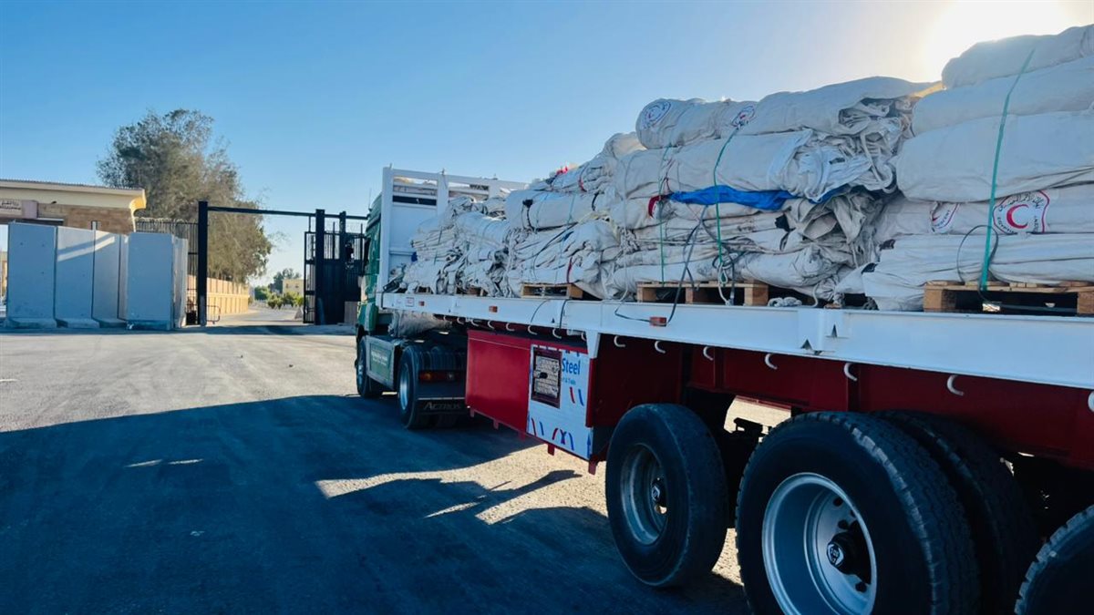 قوافل المساعدات لغزة