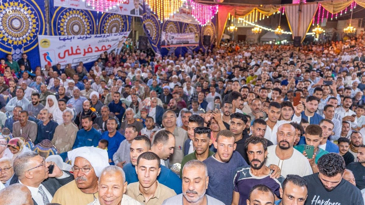 مؤتمر جماهيري حاشد لتأييد الصحفي محمد فرغلي في انتخابات مجلس النواب بالفيوم