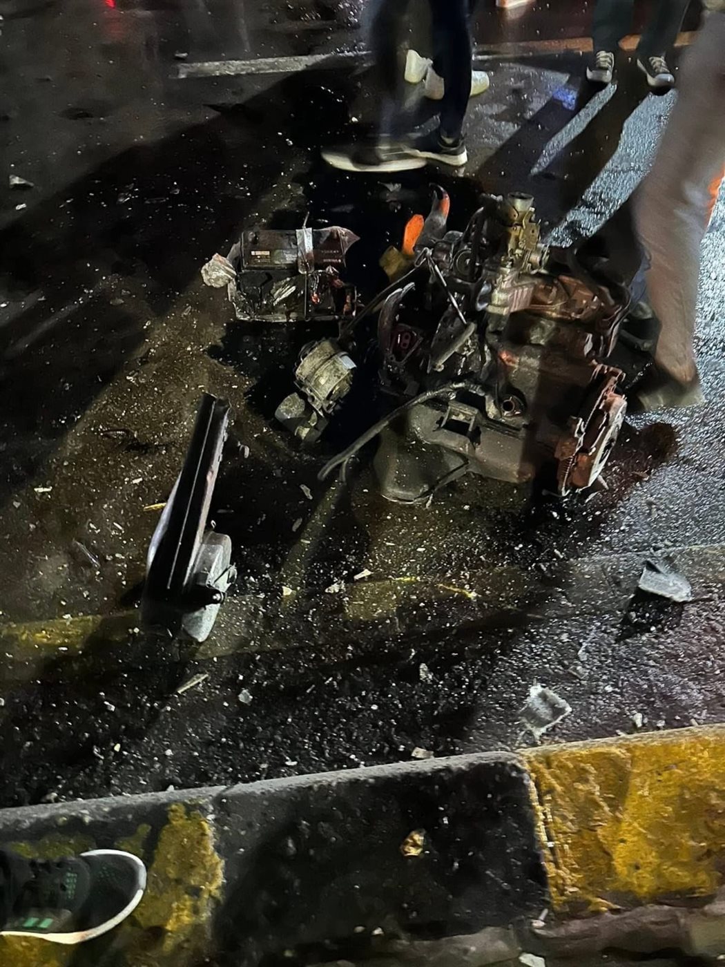 حادث تصادم لسيارتين بكورنيش الإسكندرية