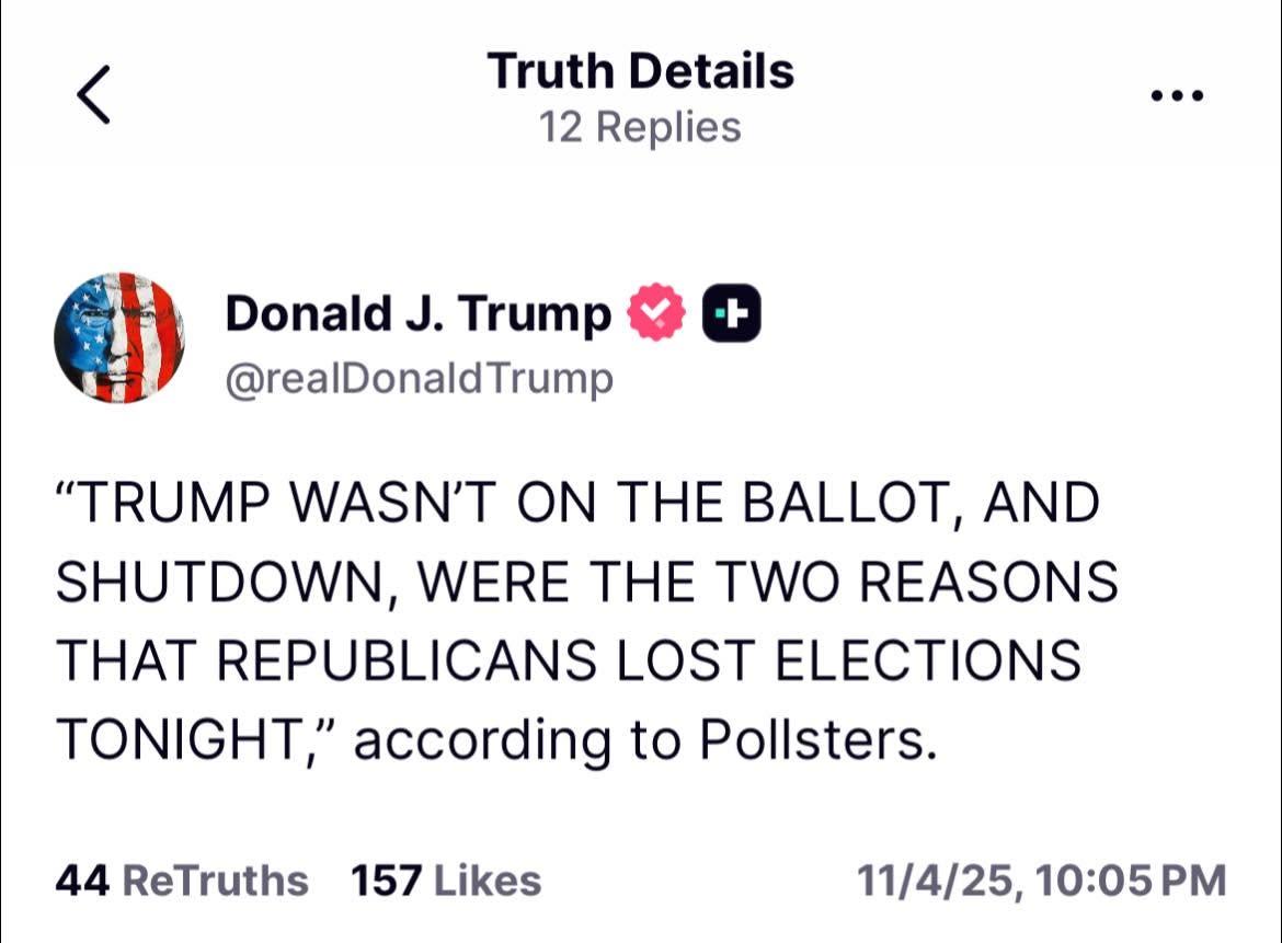 تعليق ترامب على خسارة الجمهوريين في الانتخابات