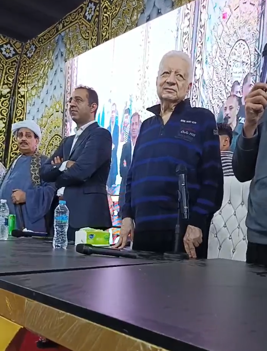 مرتضى منصور خلال المؤتمر الختامي لنجلة أحمد