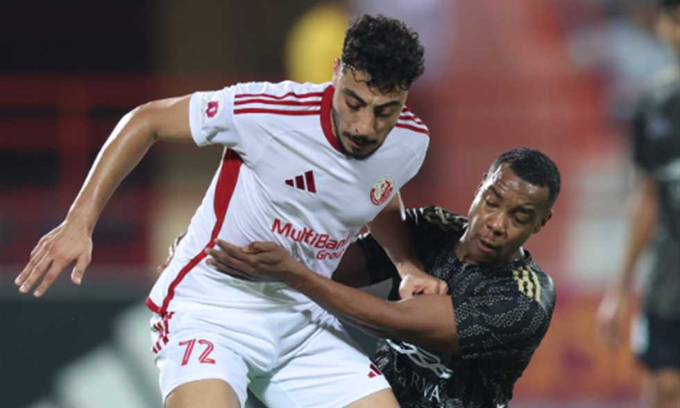 أكرم توفيق لاعب الشمال من مباراة فريقه ضد الوكرة في الدوري القطري