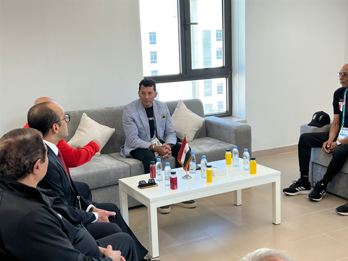 أشرف صبحي رفقة بعثة مصر في دورة  ألعاب التضامن الإسلامي