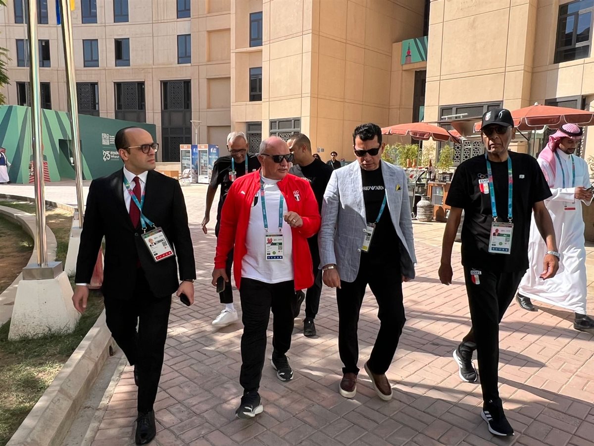 أشرف صبحي رفقة بعثة مصر في دورة  ألعاب التضامن الإسلامي