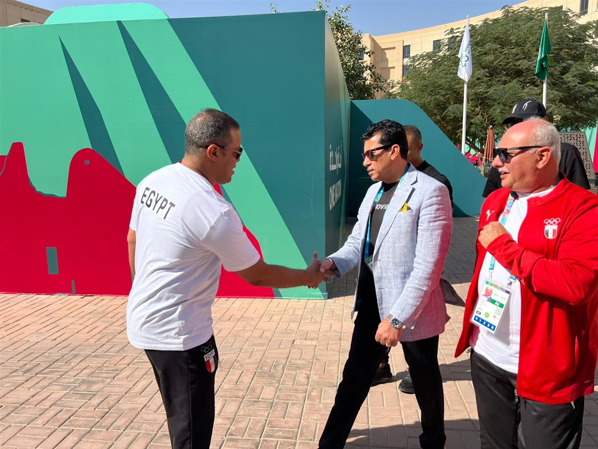 أشرف صبحي رفقة بعثة مصر في دورة  ألعاب التضامن الإسلامي