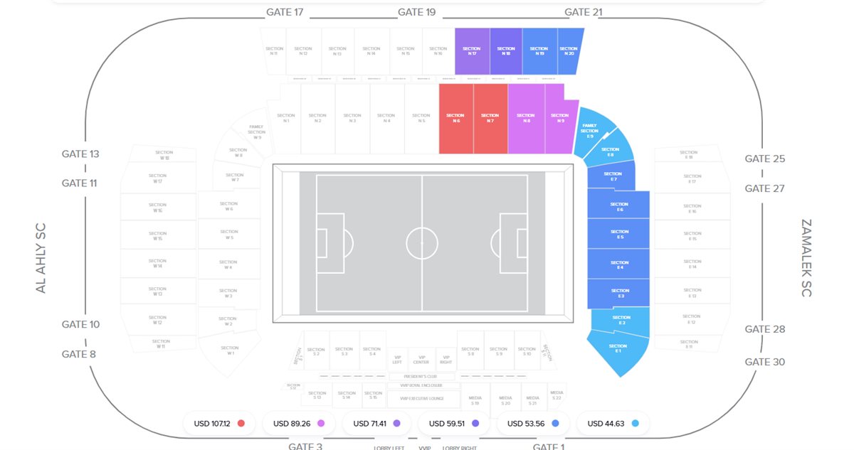 <strong>نفاد تذاكر الأهلي في نهائي السوبر المصري.. والزمالك ما زالت متاحة</strong>