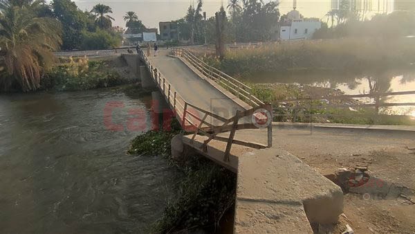 انهيار كوبري مشاة على الترعة الإبراهيمية