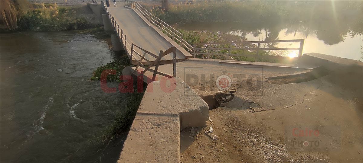 انهيار كوبري مشاة على الترعة الإبراهيمية