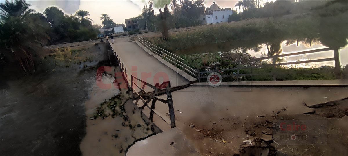 انهيار كوبري مشاة على الترعة الإبراهيمية
