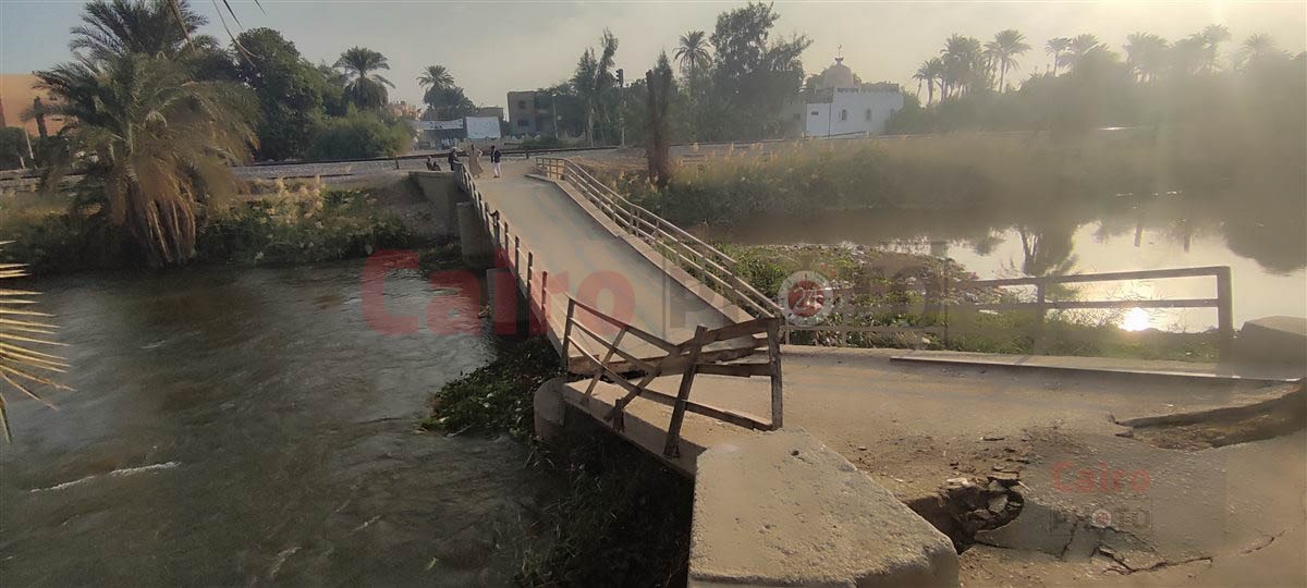 انهيار كوبري مشاة على الترعة الإبراهيمية