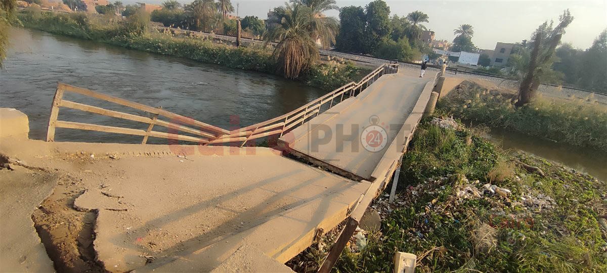 انهيار كوبري مشاة على الترعة الإبراهيمية