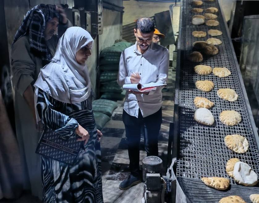 حملات تموينية علي المخابز بدسوق