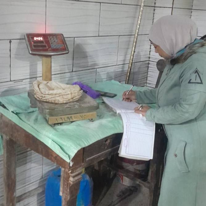 حملات تموينية علي المخابز بدسوق