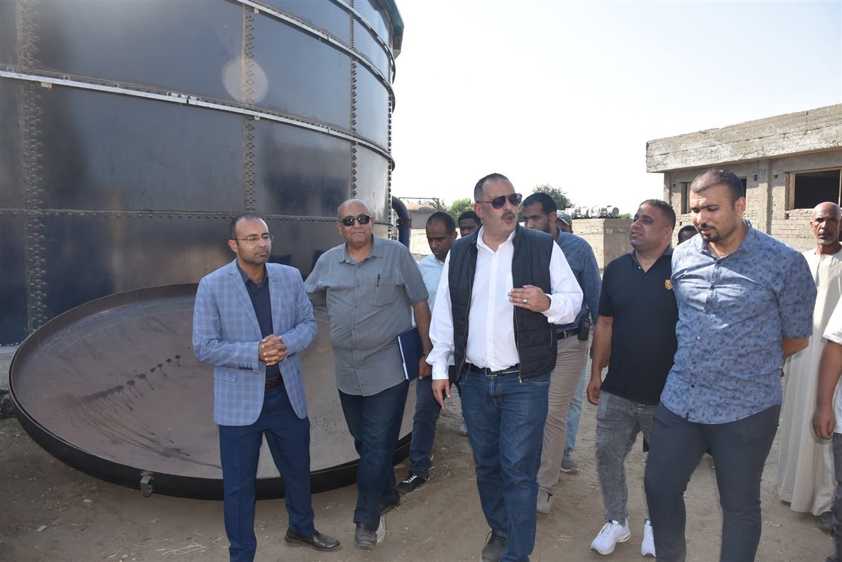 رئيس شركة المياة يتفقد محطة الصعايدة