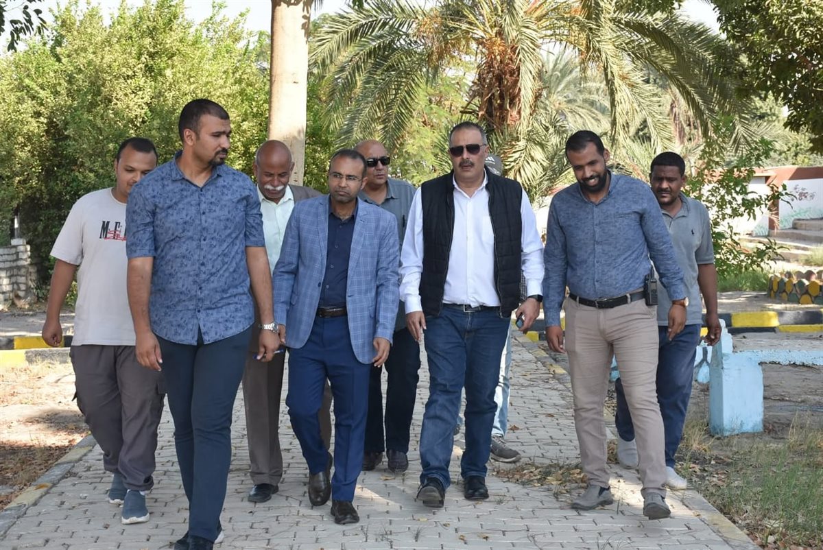 رئيس شركة المياة يتفقد محطة الصعايدة