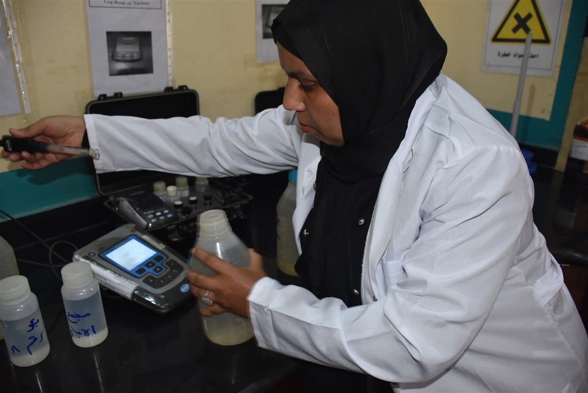 رئيس شركة المياة يتفقد محطة الصعايدة