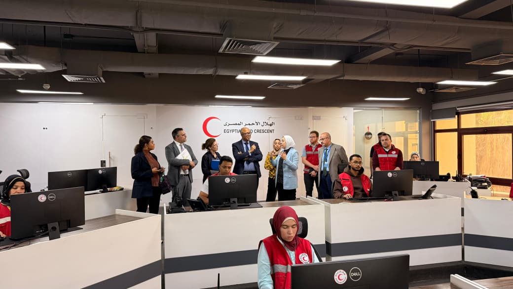 اجتماع بين الهلال الأحمر المصري ومنظمة الصحة العالمية 