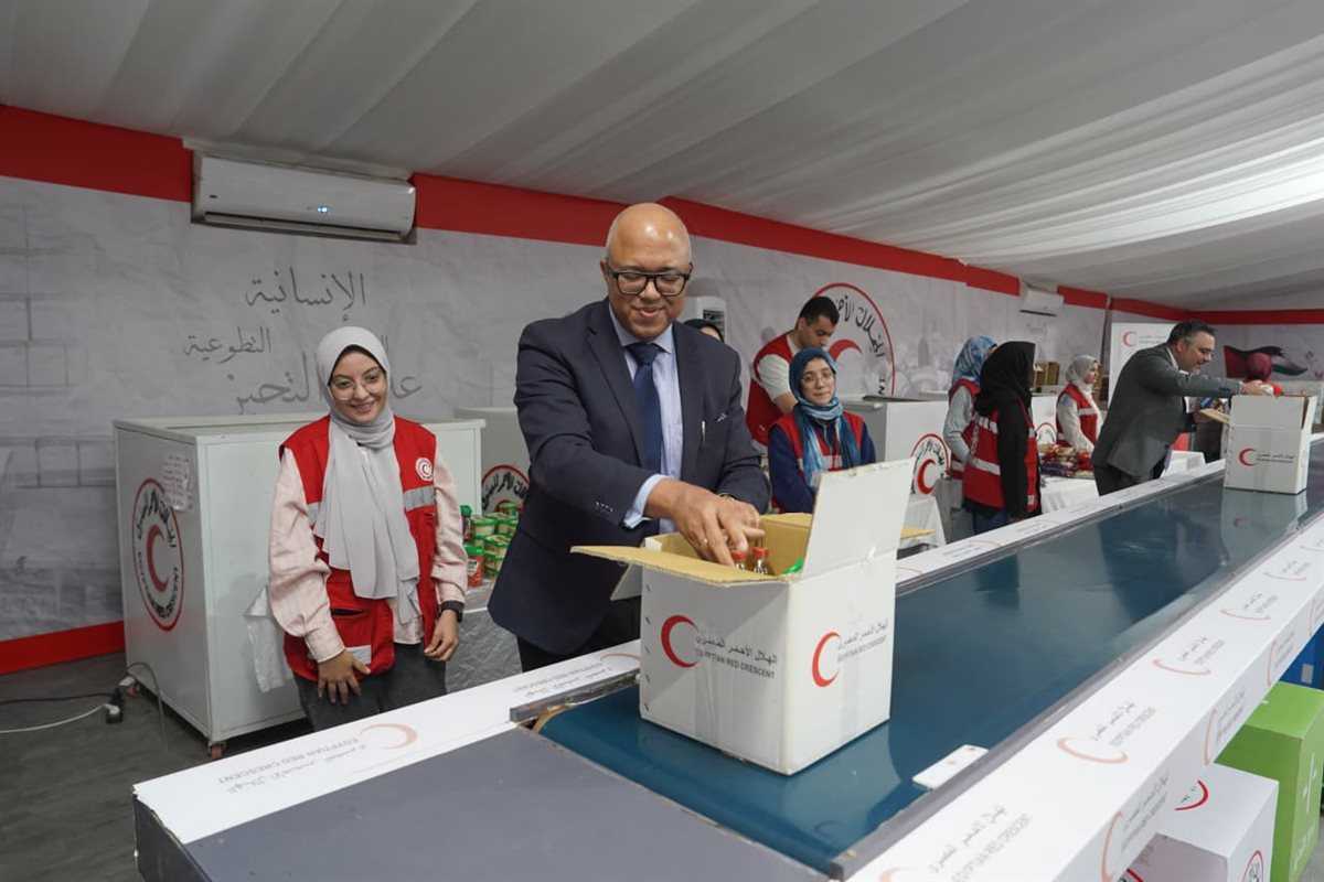 اجتماع بين الهلال الأحمر المصري ومنظمة الصحة العالمية 