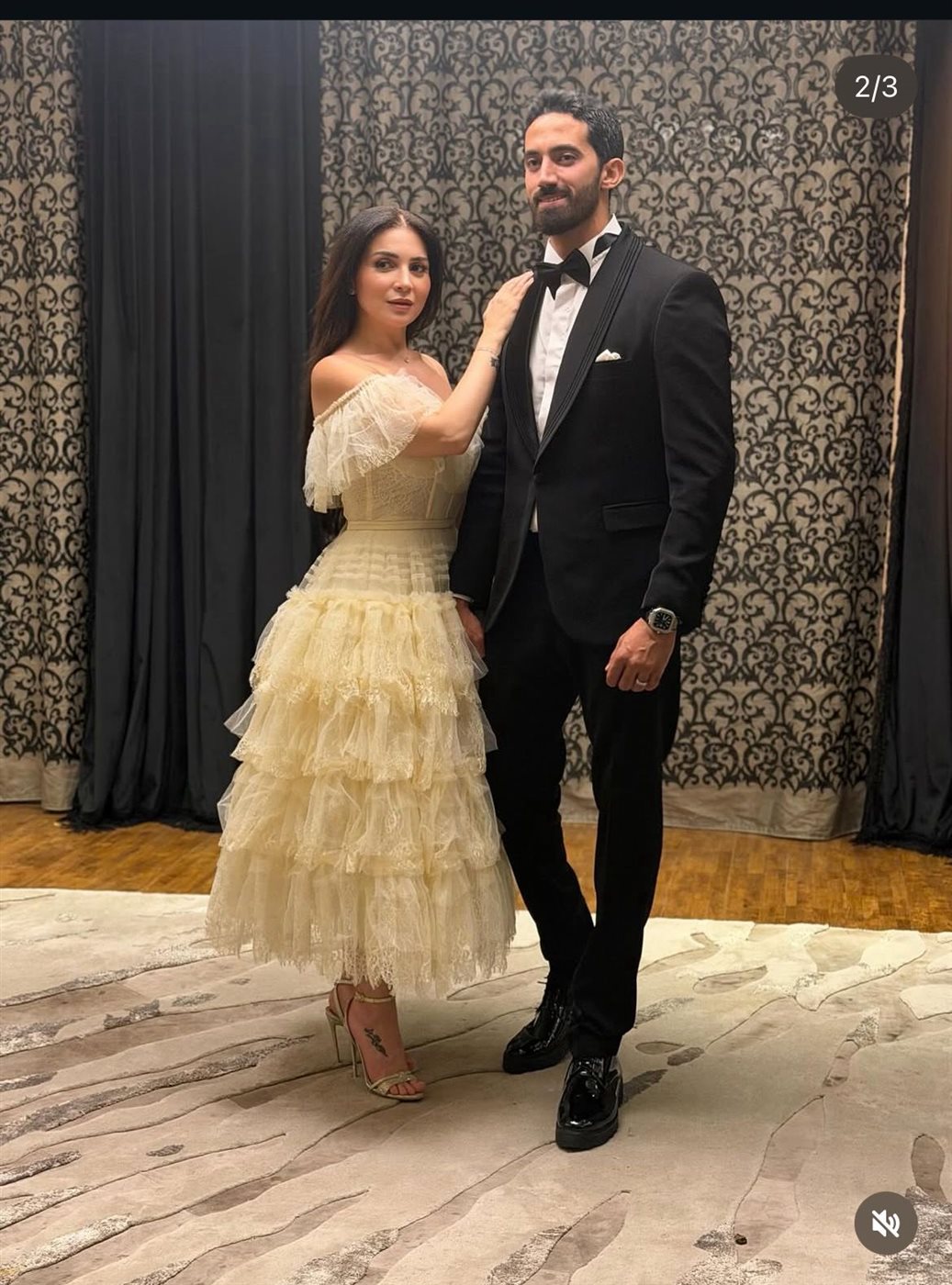 مي عز الدين تعلن إرتباطها رسمينا من مدرب اللياقة البدنية أحمد تيمور