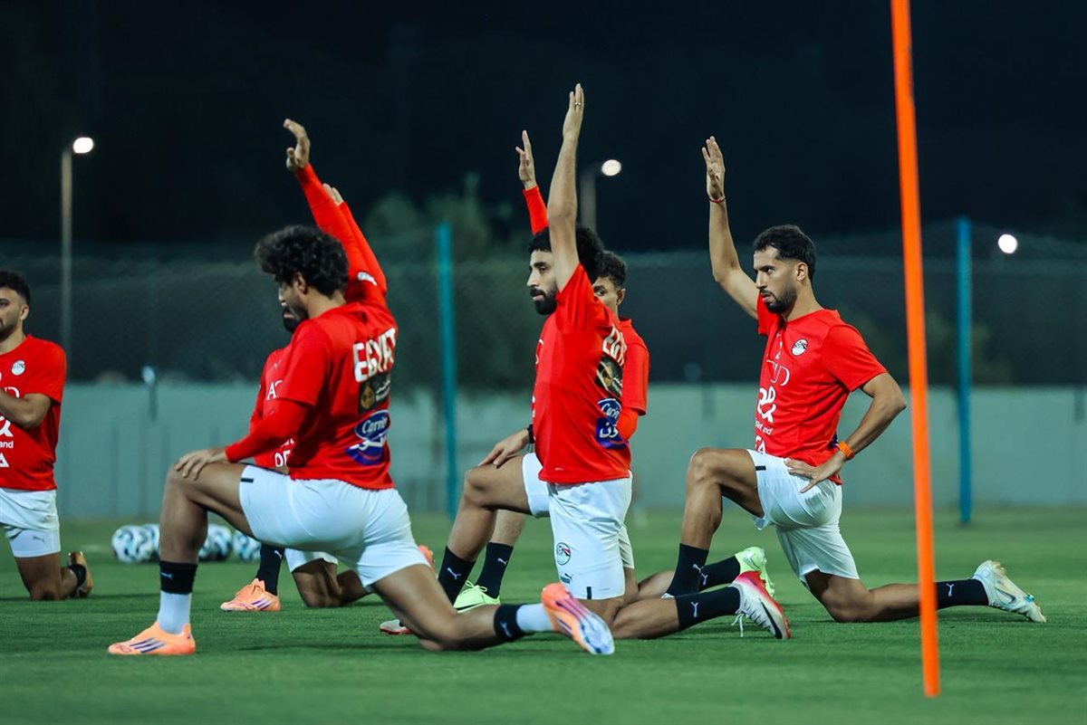 <strong>منتخب مصر يختتم تدريباته استعدادا لمواجهة أوزبكستان غدا </strong>