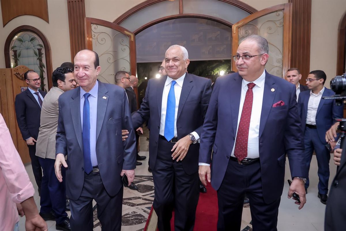 قائمة العادلي أثناء زيارة نادي قضاة سوهاج وقنا استعدادا للانتخابات