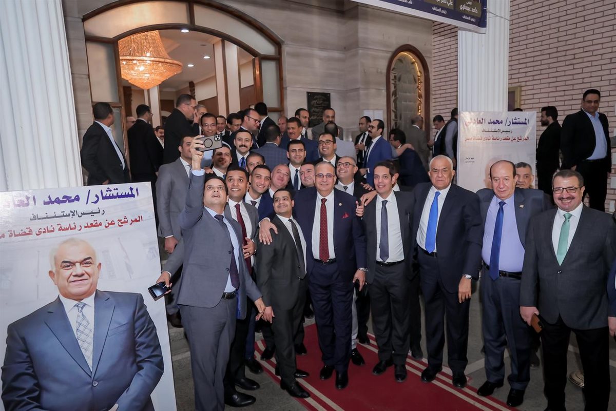 قائمة العادلي أثناء زيارة نادي قضاة سوهاج وقنا استعدادا للانتخابات