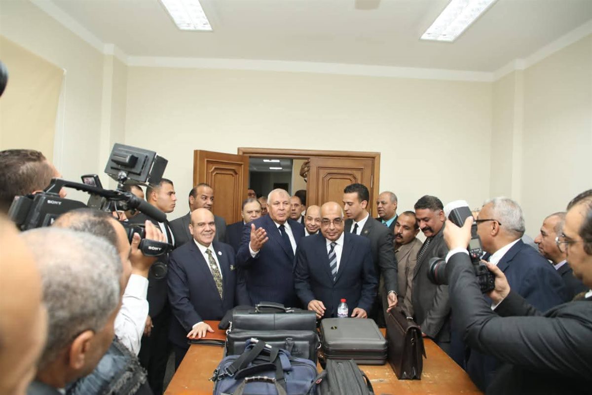 جانب من زيارة وزير العدل للوادى الجديد