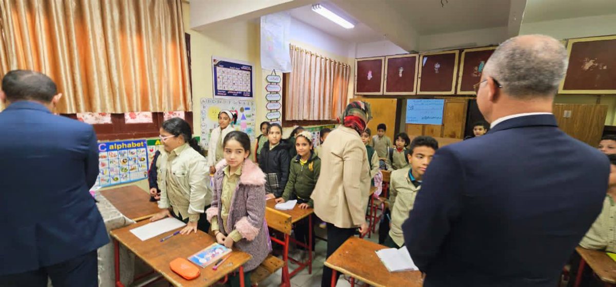زيارة ميدانية لرئيس قطاع التعليم لمدارس البحيرة