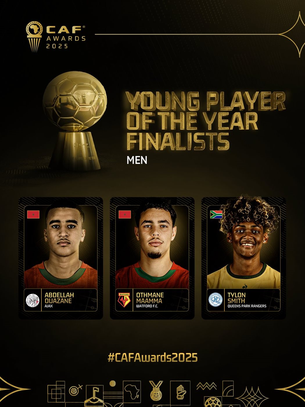 القائمة المرشحة لـ جائزة أفضل لاعب إفريقي شاب