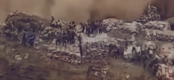 انهيار أرضي ضخم في منجم