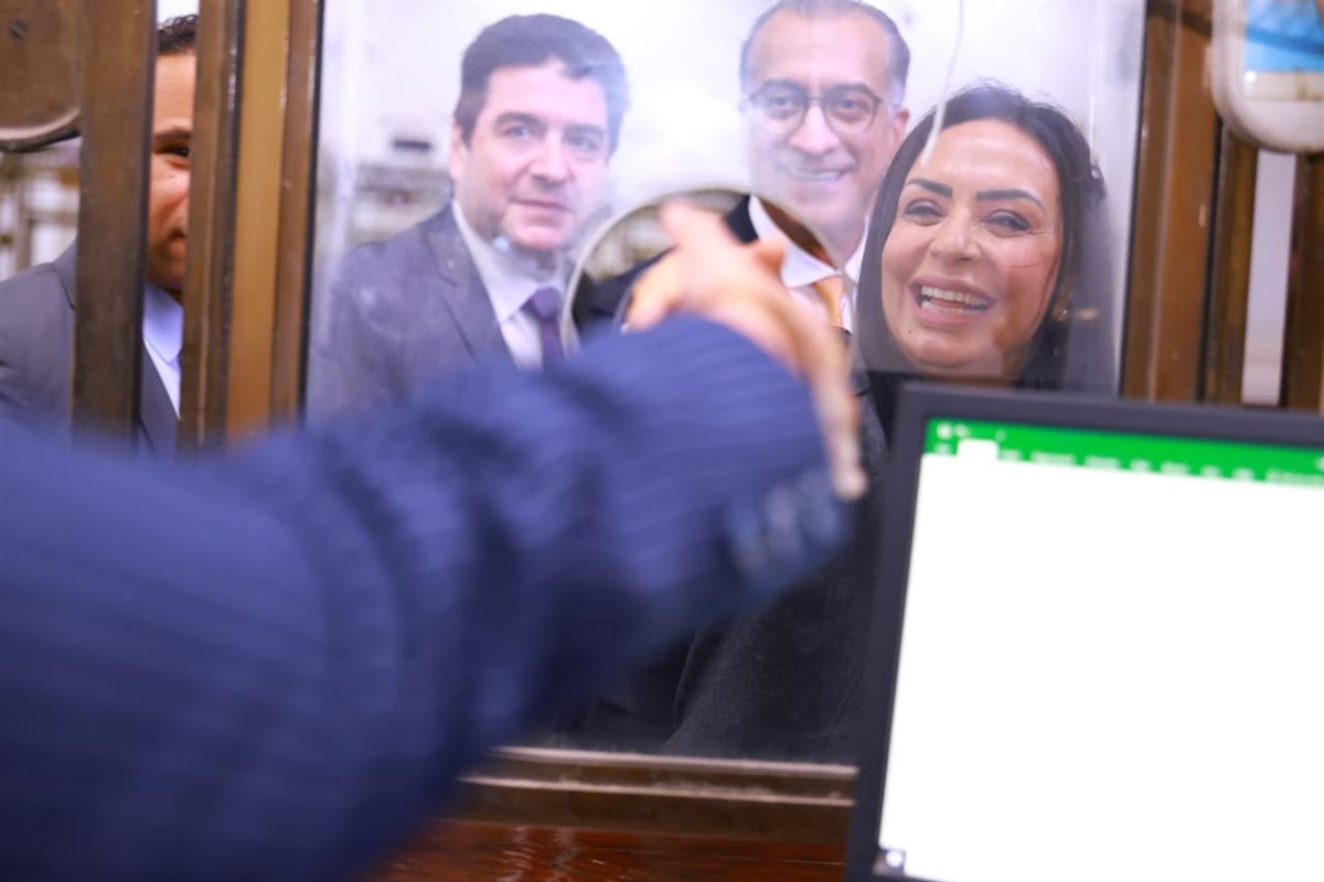 وزيرة التضامن تزور المقر الرئيسي لبنك ناصر