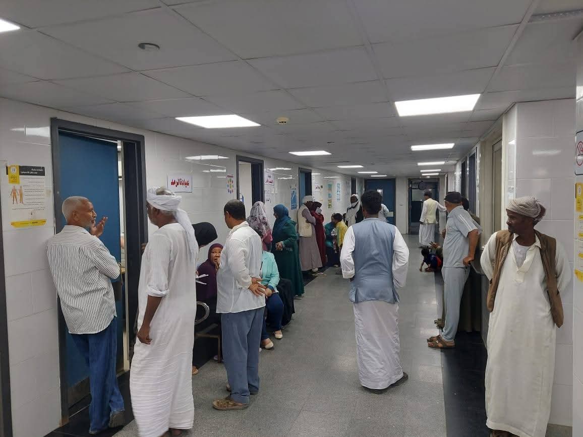 القافلة الطبية لجامعة المنصورة بالشلاتينن 