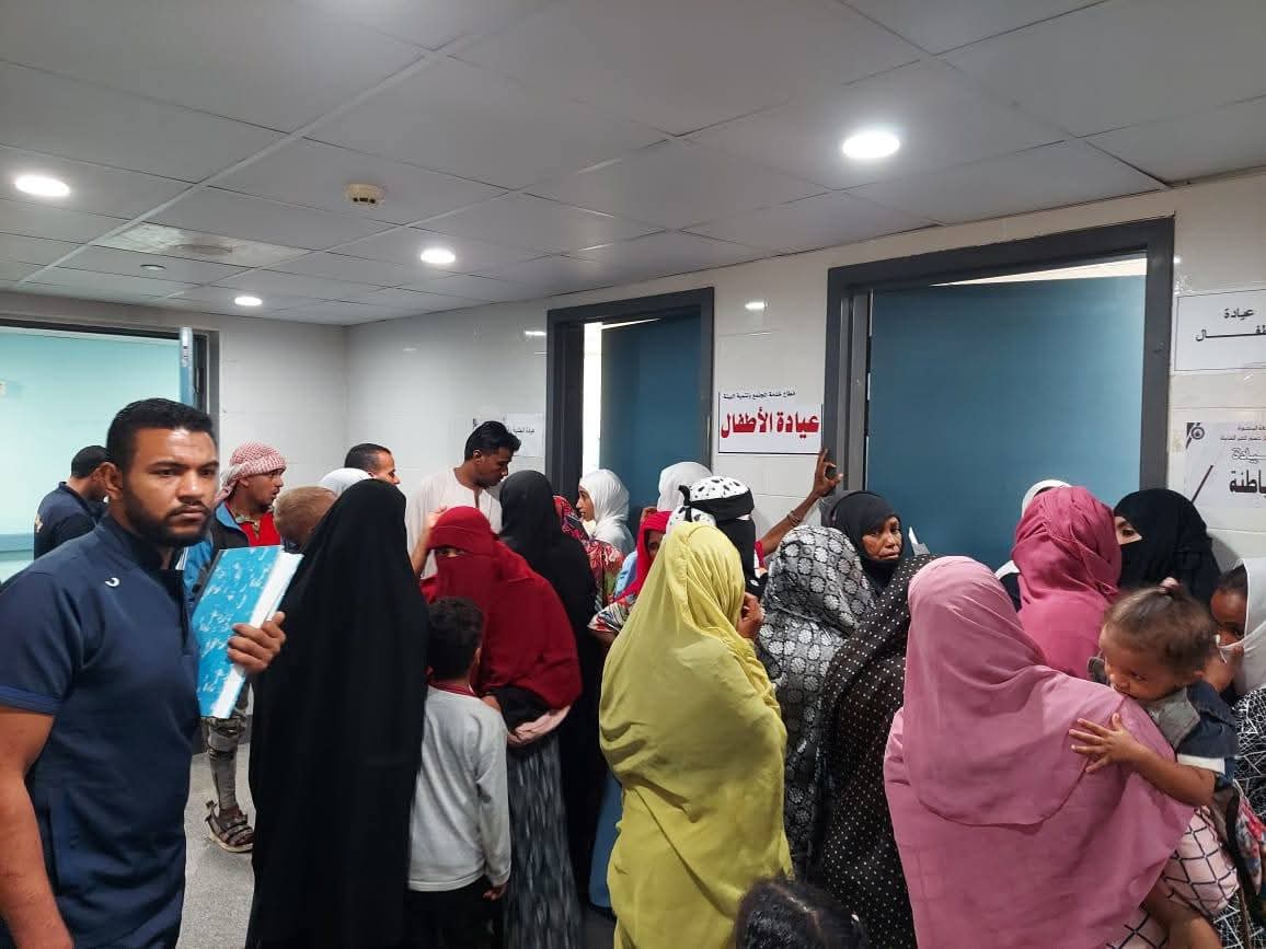 القافلة الطبية لجامعة المنصورة بالشلاتينن 