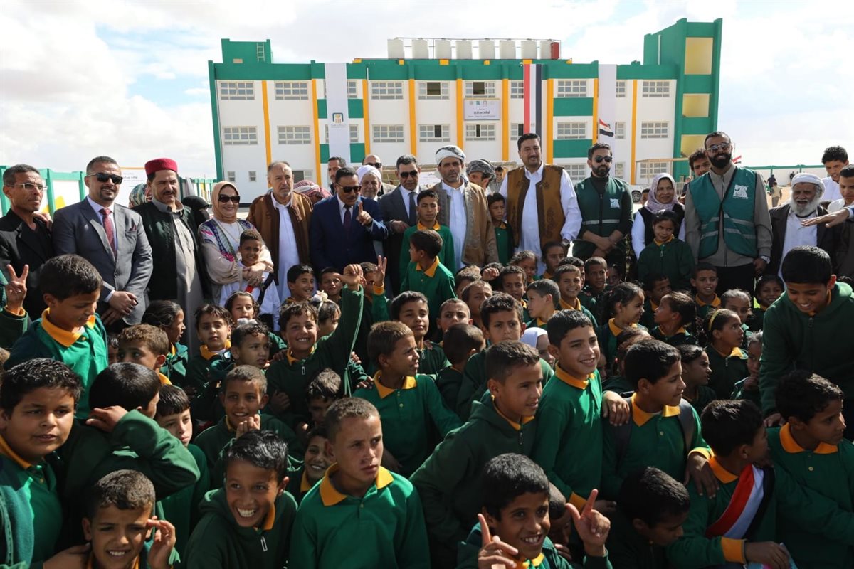 البنك الأهلي المصري يفتتح مدرسة أولاد مازن للتعليم الأساسي