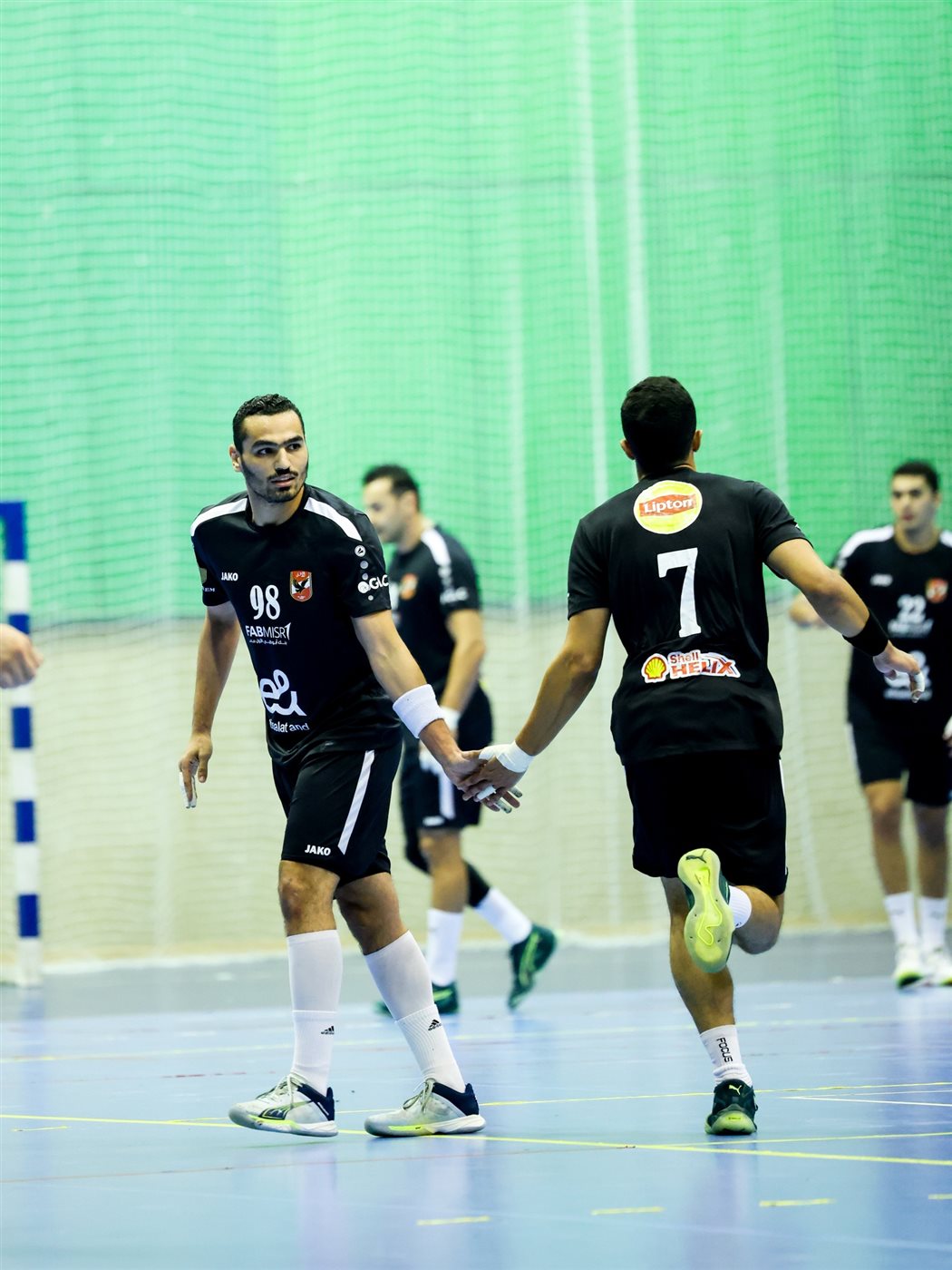 يد الأهلي يفوز على الجزيرة بدوري المحترفين