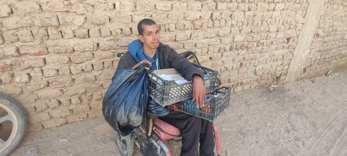 حسن يتحدى الاعاقة