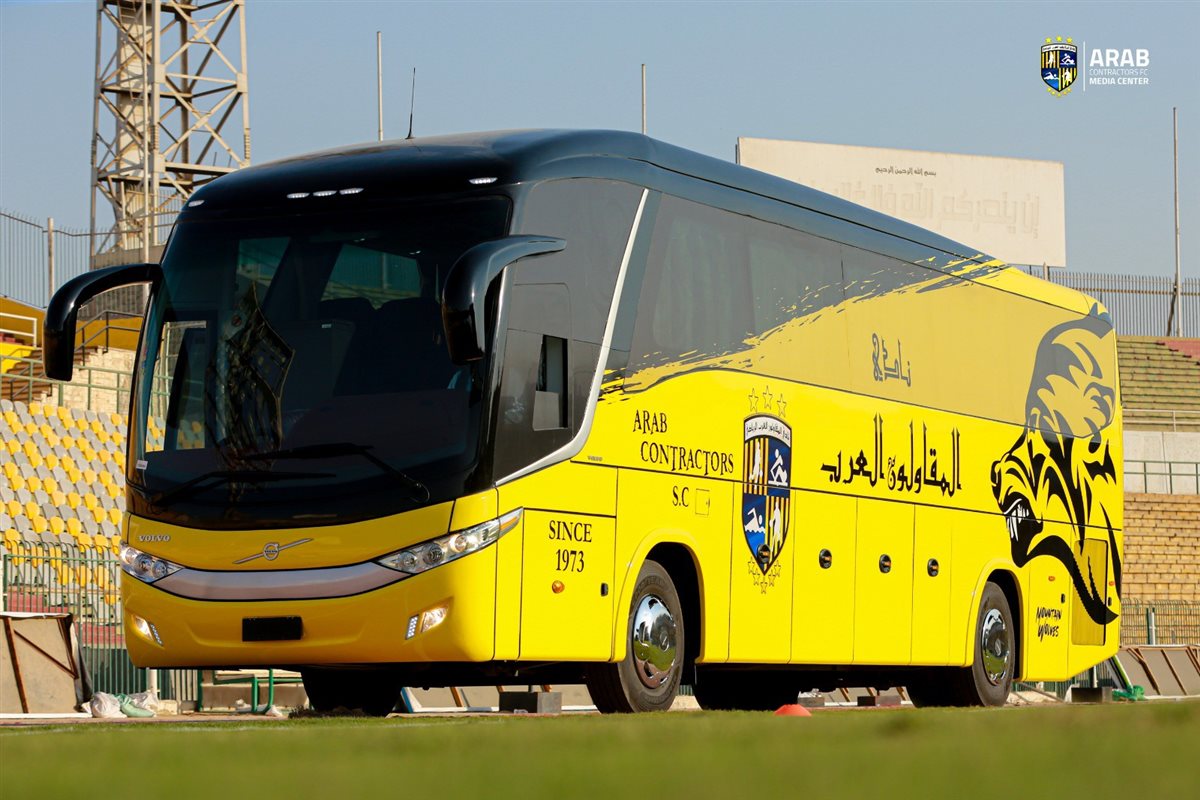 المقاولون العرب يكشف الستار عن الأتوبيس الجديد للفريق الأول<br>