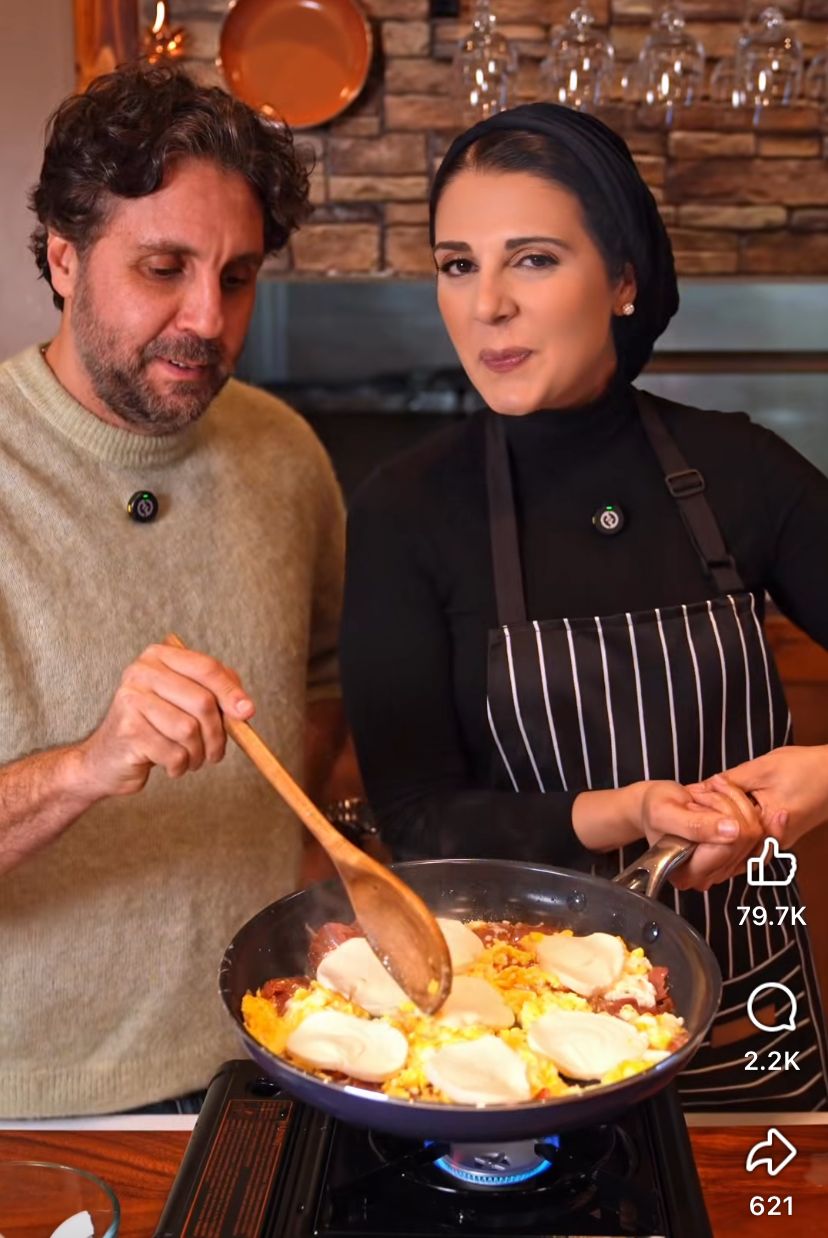 الشيف نادية السيد والفنان هشام ماجد 