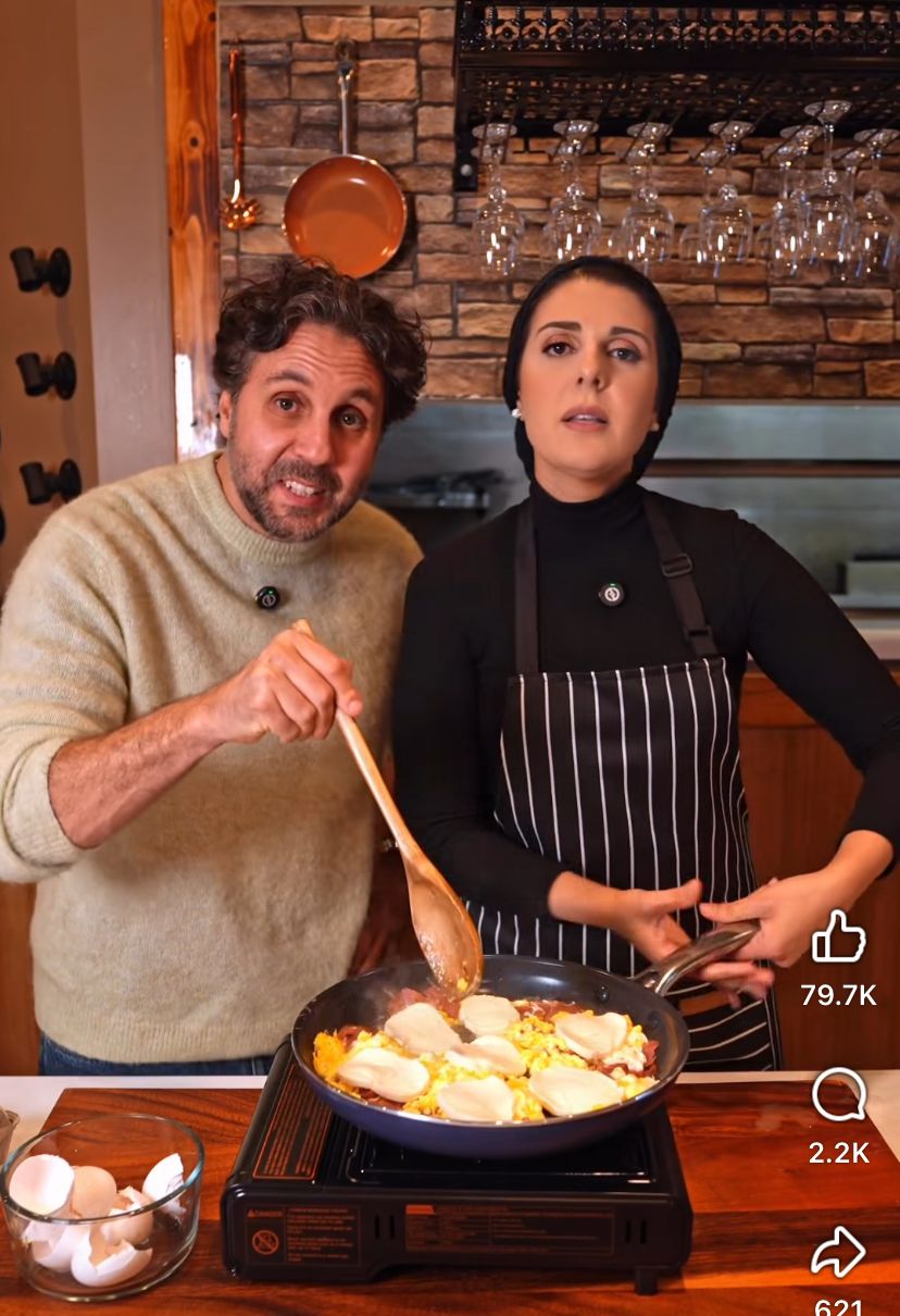 الشيف نادية السيد والفنان هشام ماجد 