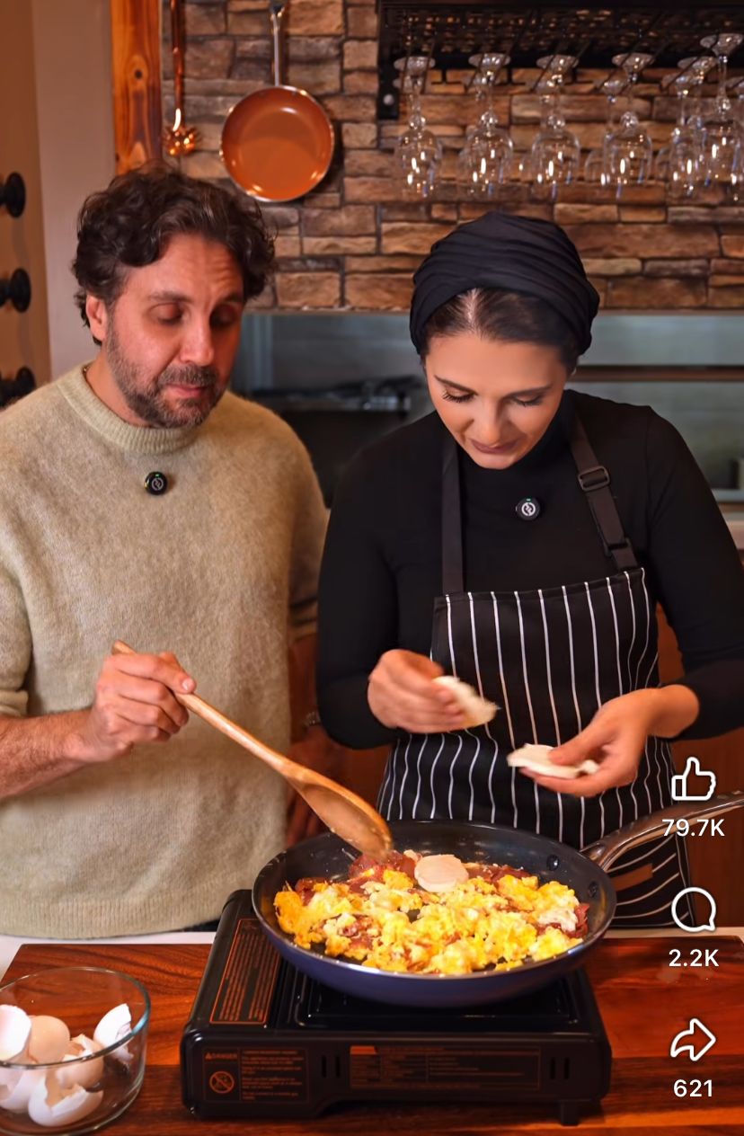 الشيف نادية السيد والفنان هشام ماجد 