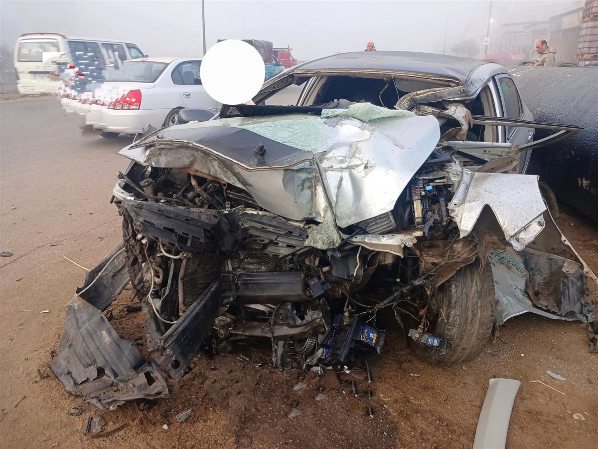 حادث التصادم في المنوفية