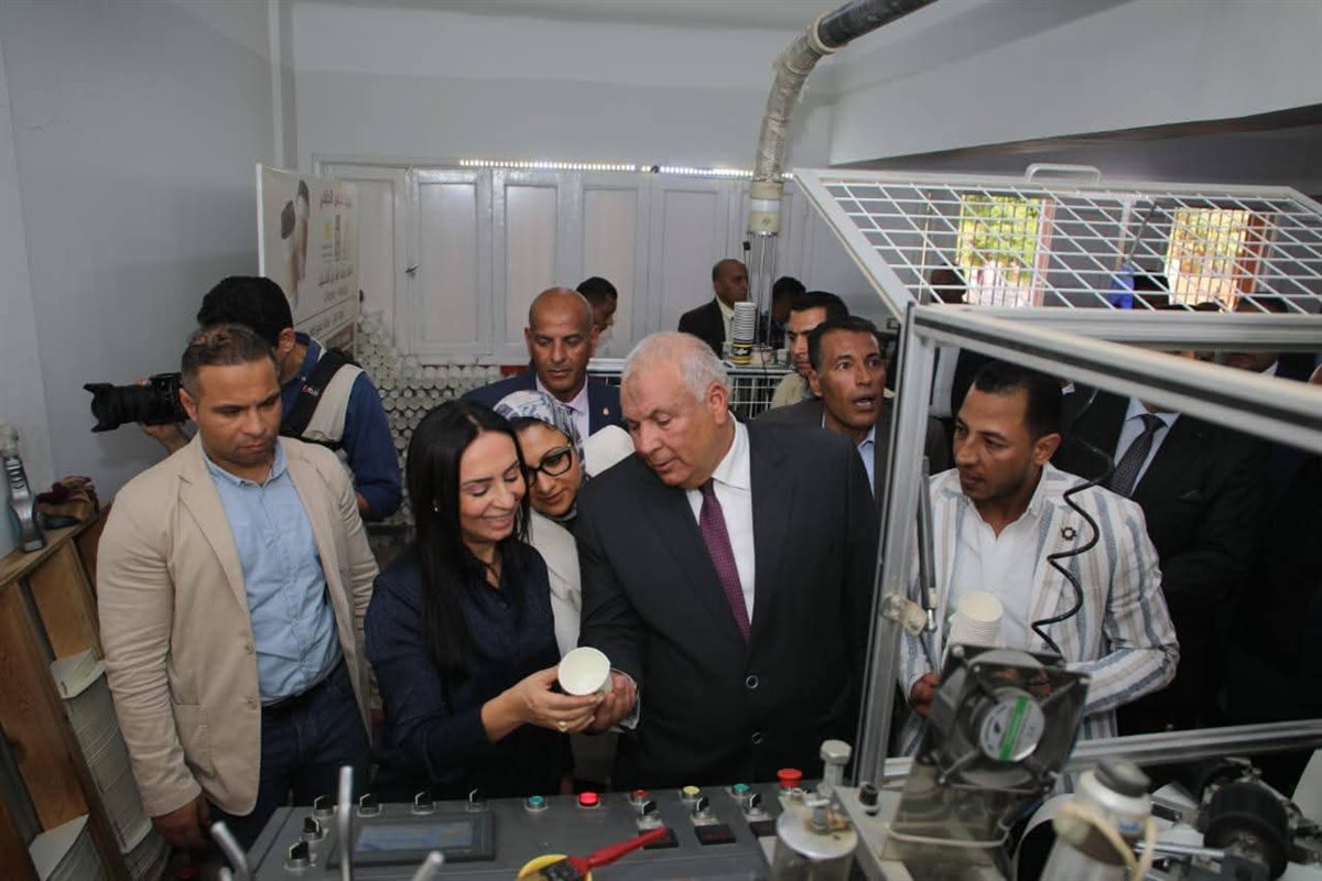 جانب من جولة وزيرة التضامن بالوادي الجديد