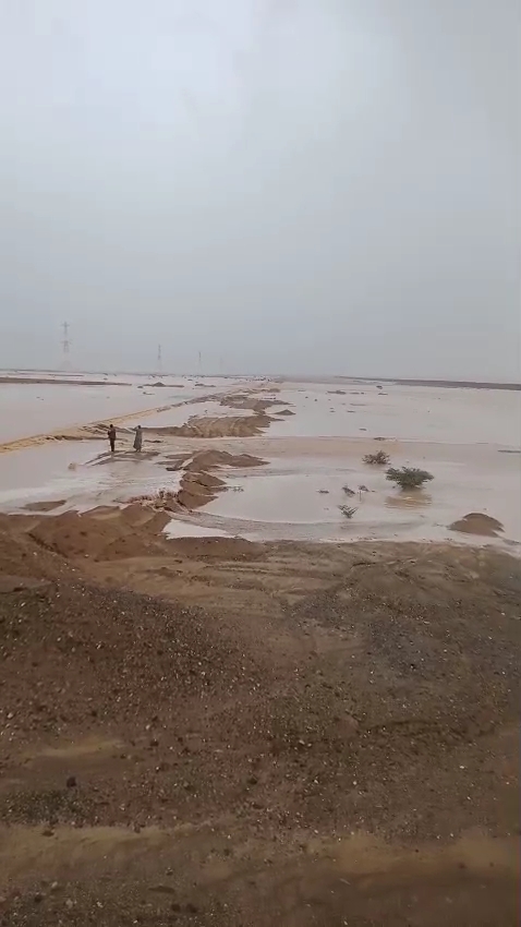 سيول بقرية برنيس جنوب البحر الأحمر 