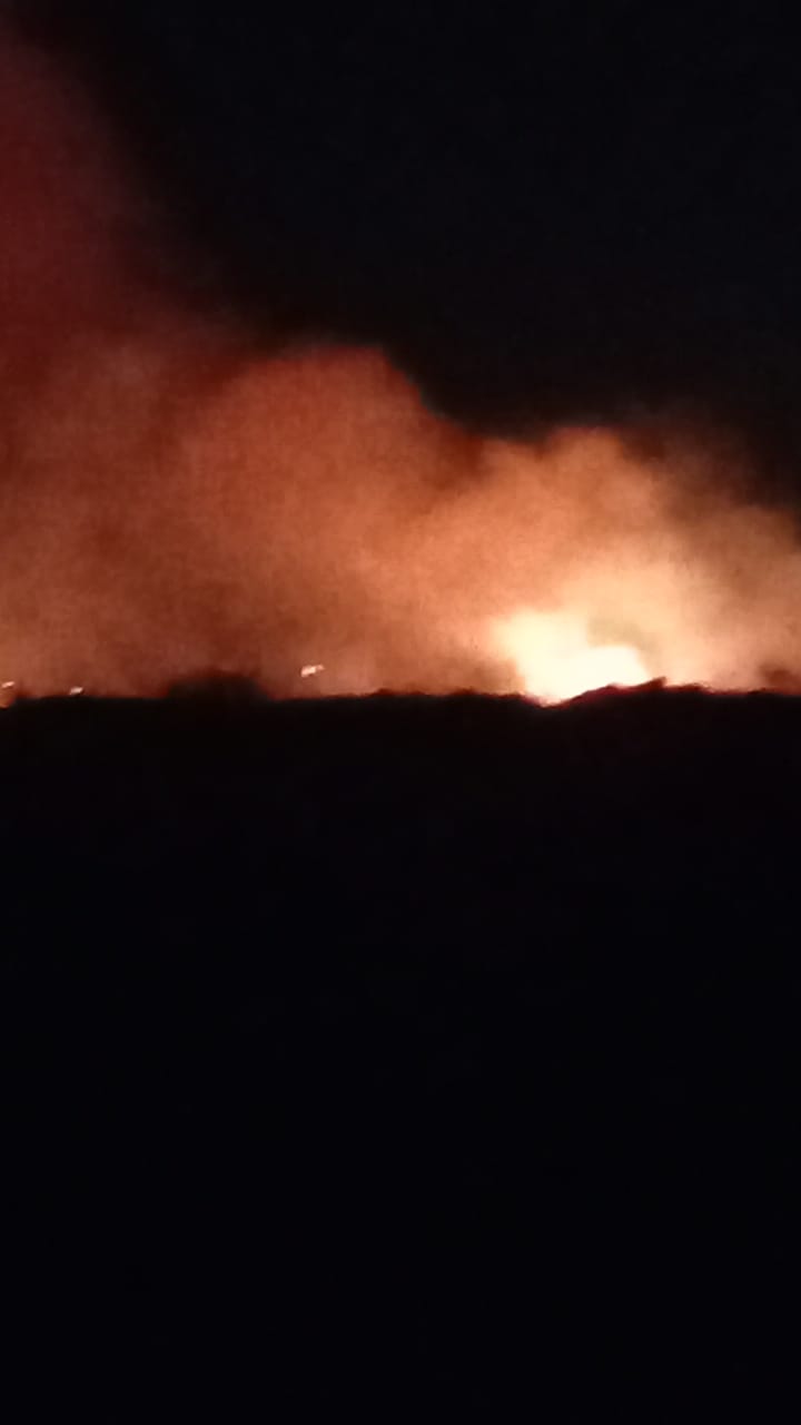 حريق في مزرعة شركة مياه الشرب والصرف الصحي بسوهاج