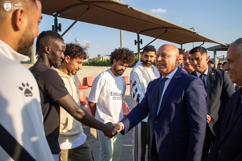 كامل الوزير يزور مران السكة الحديد لدعم ومؤازرة اللاعبين