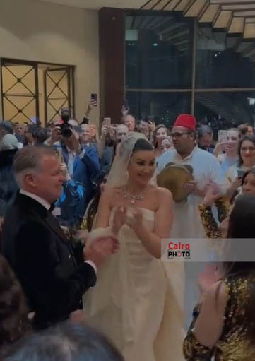 الصور الأولى من حفل زفاف أروى جودة ورجل الأعمال الإيطالي جون باتيست